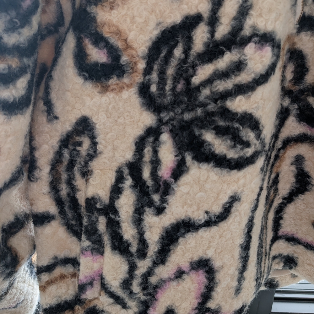 NWT Scotch & Soda Patterned Fleece Jacket/Sweater Pullover - Picture 6 of 7